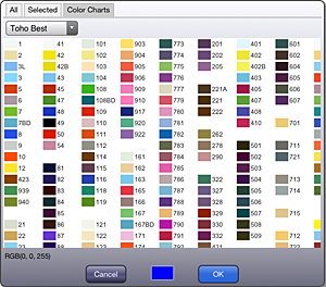 Toho Beads Color Chart
