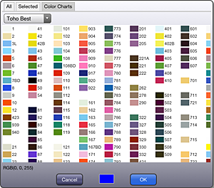 Toho Seed Beads Color Chart